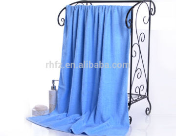 Thin Cotton bule bath towel, cheap bath towel