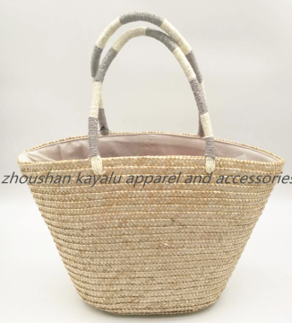 Hot Sell Ladies Beach Bag Wheat Straw Hat