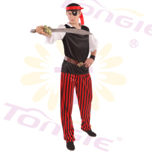 Hot Sale Men Mardi Gras Party Fashion Pirate Style Dress Costume
