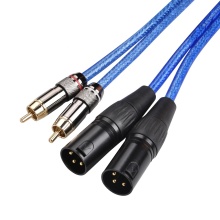 2 RCA Male to 2 XLR Male Audio Cables
