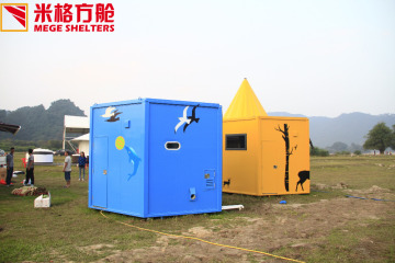 Outdoor mobile camping house for accommodation