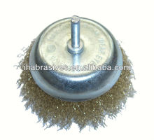 cup brushes with shaft, 3"(75mm)