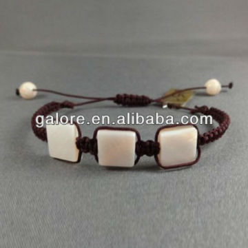 natural beads square shamballa bracelet ivoy colors shamballa bracelet
