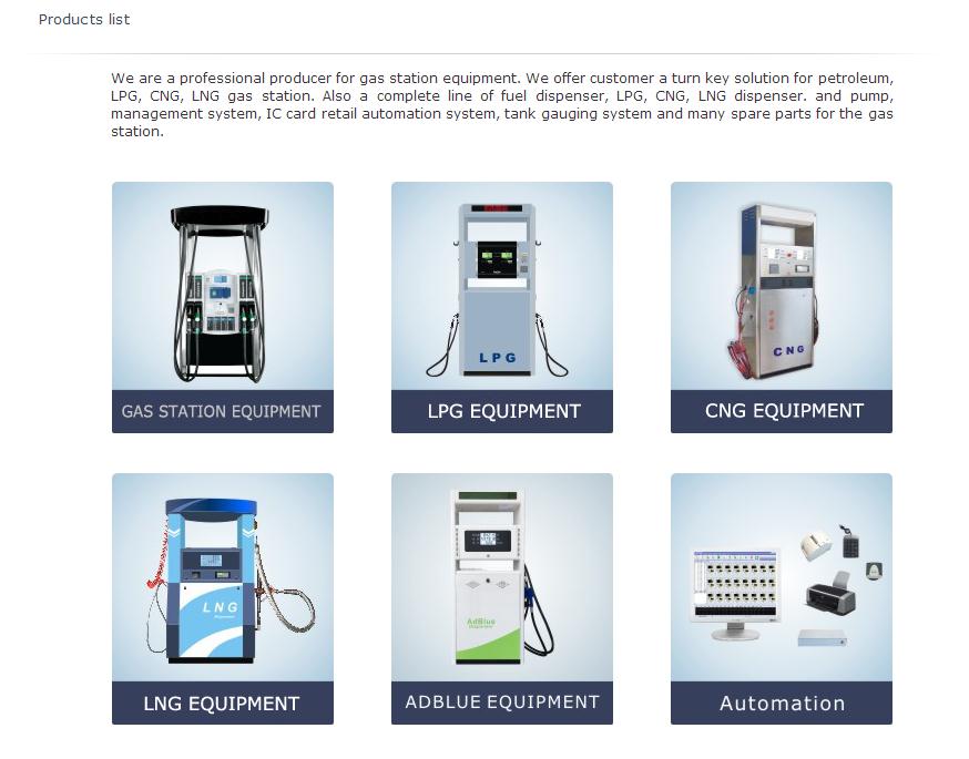 Gilbarco Model 2-Hose LPG Dispenser Equipment for LPG Station