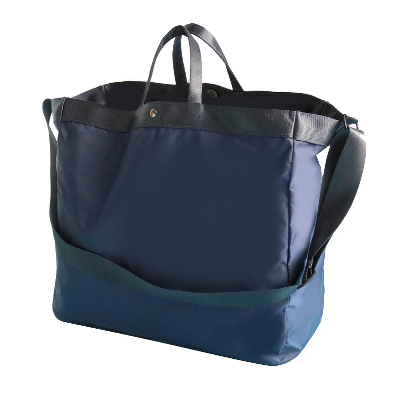 Weekend Overnight Purpose Large Capacity Short Travel Sling Bag Unisex Nylon Shopping Tote Bag