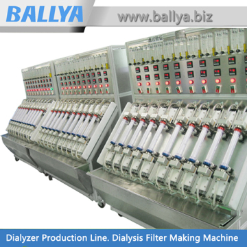 Automatic Solution Production Line Plant for Dialyzers or Artificial Kidneys for Hemodialysis