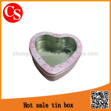 lovely heart shape tin can window tin can