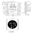 custmoized PIN connect LCD Integrated Display for home appliance