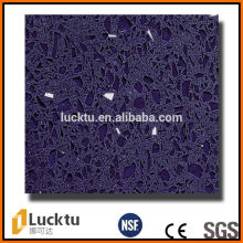 Sparkle blue artificial quartz slab countertop vanity top