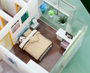 Miniature Architectural Models Building House Interior Children Room