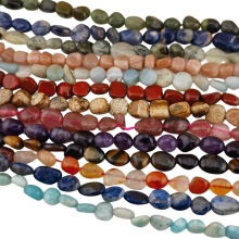 Wholesale Mixed Color Irregular Raw Stone and Obsidian Nuggets: High Quality Loose Beads