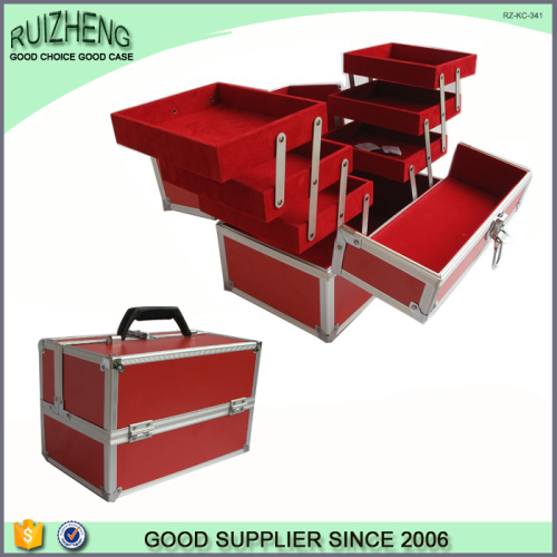 Hot export wholesale aluminum suitcase make up kit