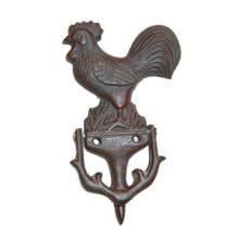 Cast-iron rooster door knocker