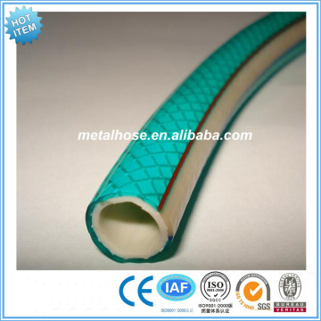 Green PVC garden hose tubing