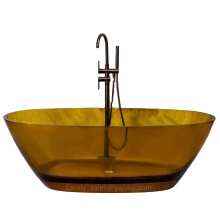 Transparent Colorful Acrylic Bathtub - Solid Resin Freestanding Bathtub
