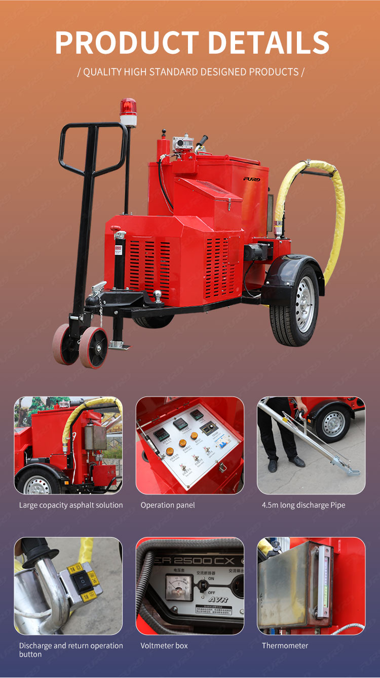 diesel asphalt crack sealing machine