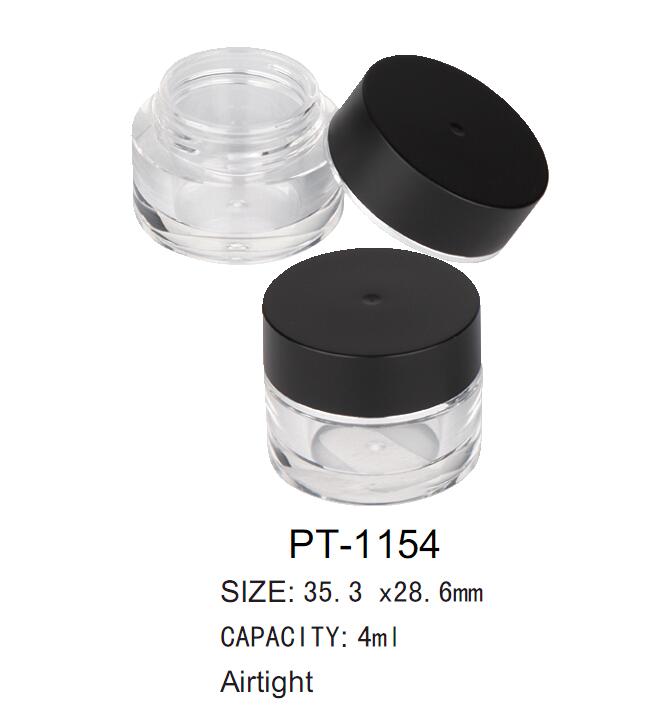 Plastic luchtdichte cosmetische ronde potcontainer PT-1154