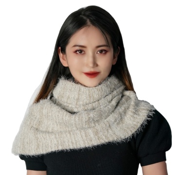 Women's OEM Designer Furry Cozy Fluffy Infinity Knit Winter Scarf