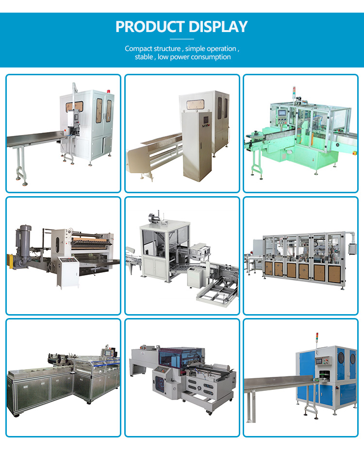 Semi automatic napkin tissue paper packing producing machine