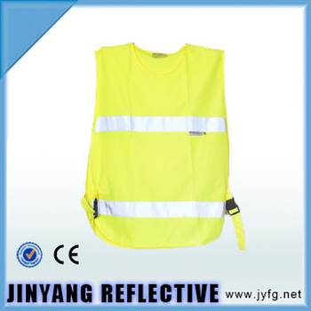glow in dark high visibility reflective security vest for kids