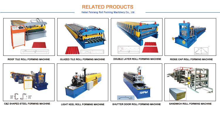 Color steel glazed roof tile roll forming machine series