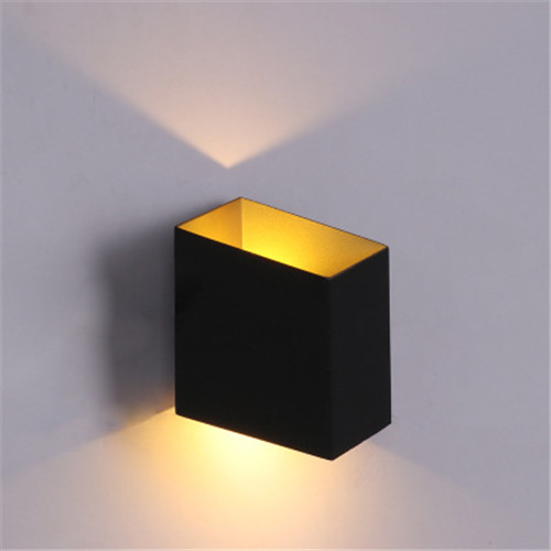 Black Warm White LED Outdoor Wall Light