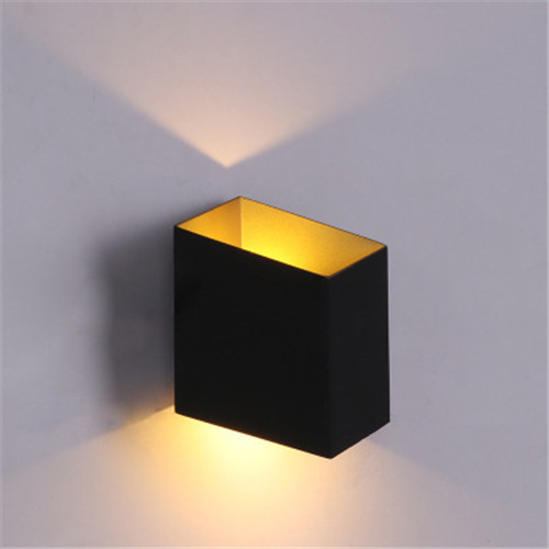 LEDER Black Warm White LED Outdoor Wall Light