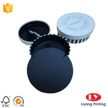 Round Jewelry Packaging Box with Leather Insert