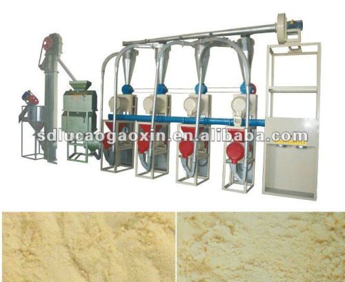 Maize flour milling process of fully automatic corn flour machine 6FW-12B