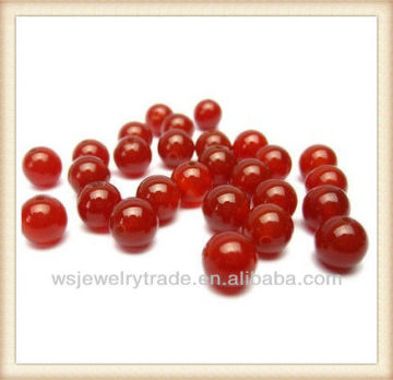 Round Natural Red Agate Loose Beads Strand