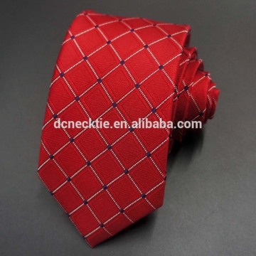 red jacquard silk ties