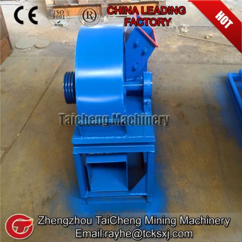 900kg/h mobile wood logs crusher use gas