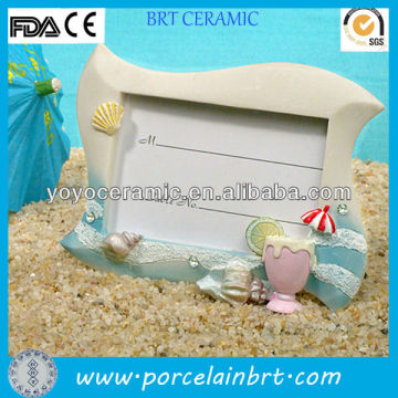 white beach rectangle resin free standing picture frames