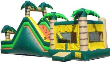 Inflatable Water Sport Durable Pvc Tarpaulin With Good Airtightness , Inflatable Water Park