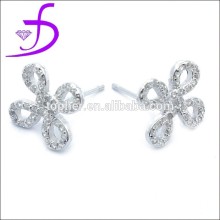 Wholesale 925 silver fashion zircon stud earring for teens
