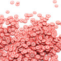 500 g / Lot Polymer Hot Clay Streusel für Schleim Runde Liebe Herz Kuchen Dekoration DIY Handwerk Herstellung von Nail Arts Zubehör 5mm