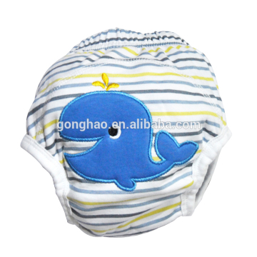 100% Cotton Embroidery Animal Patterns Discount Baby Trainers Training Pants