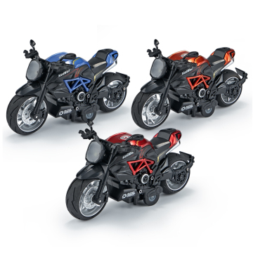Gustas Motorcycle Diecast Toy - Children's Sports Racing Model Car