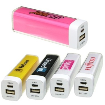 Mini Colorful candy lipstick 2600mAh Power Bank