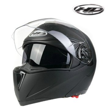 HUADUN flip up double visor motorcyle helmet off road white helmet suit for dirty bike HD-701