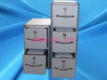 3 Drawer Aluminum Storage Cases With Handle / Cd Carry Cases For Cd Holders