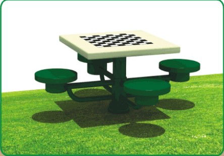 Multi-function outdoor chess table for old man fitness
