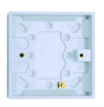 16mm 1 Gang Pattress Box, W/ E