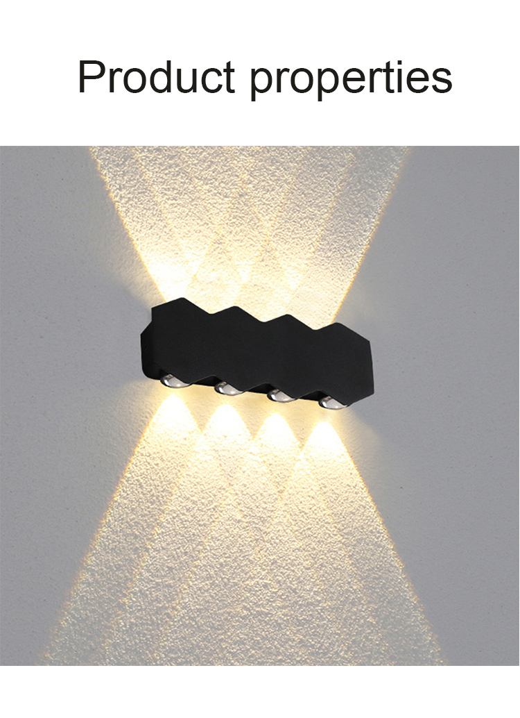 Aluminum Waterproof IP65 Wall Light LED Outdoor Wall Lamps Bedside Decoration Lighting Wall Lamp