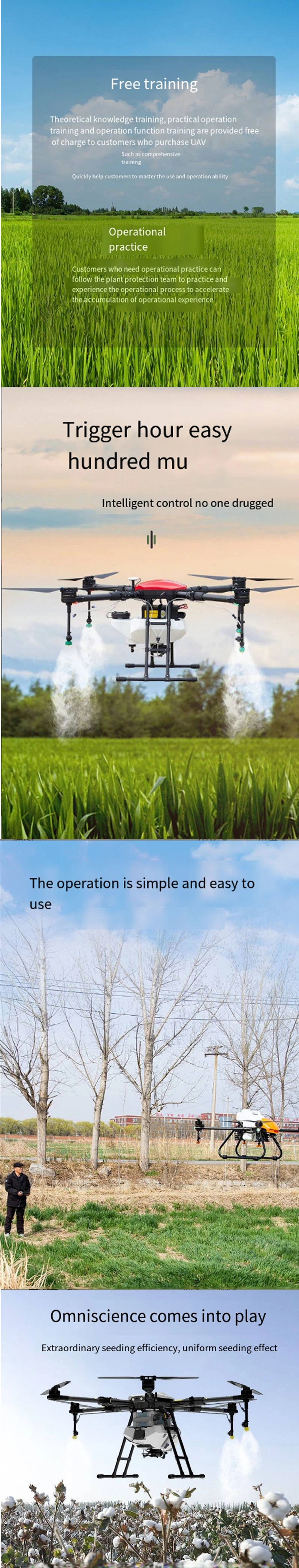 Agricultural Spraying Drone 5L Tank Loading Payload Uav Agriculture Drone