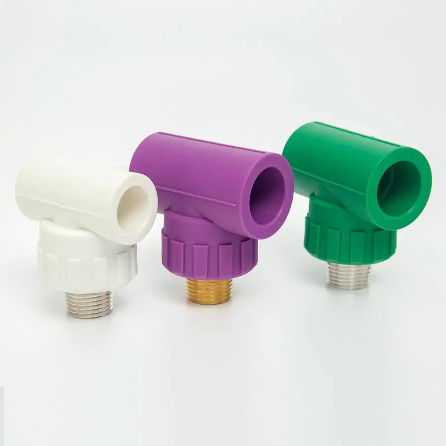 Wholesale Durable Green Plastics Plumbing Materials Dubai Brass Insert PPR Pipes Fittings