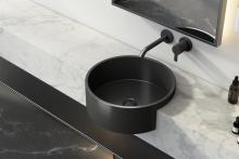 Meiao black pvd countertop bathroom basin