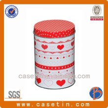 beautiful custom round chocolate tin box