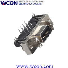 Inserted Metal Shell Plate 14p SCSI