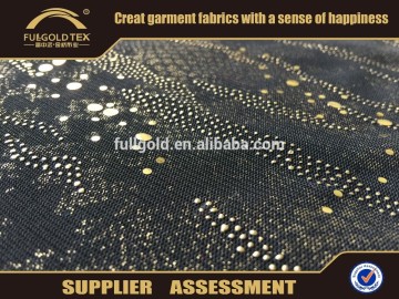 2015 new Mesh fabric spangle gold foil fabric